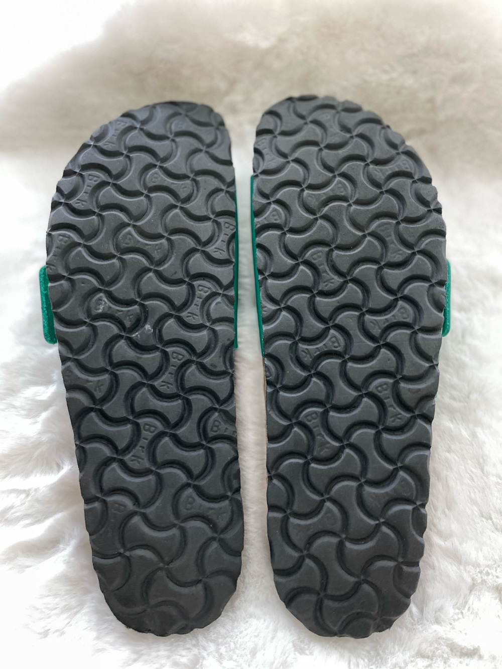 Birkenstock MADRID Big Buckle Digital Green Sandals High Shine Gold size 40 - Picture 4 of 7